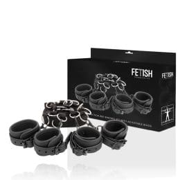 FETISH SUBMISSIVE - LUXURY BED TIES SET WITH NOPRENE LINING 2
